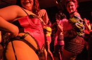 Performers during the Fat-Bottom Revue, a burlesque show featuring fat artists in a mixture of classic stripper-jazz numbers and erotic comedy. The show is produced by Big Moves, a San Francisco Bay Area organization that promotes size diversity in the dance world.