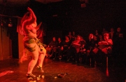 Performers during the Fat-Bottom Revue, a burlesque show featuring fat artists in a mixture of classic stripper-jazz numbers and erotic comedy. The show is produced by Big Moves, a San Francisco Bay Area organization that promotes size diversity in the dance world.