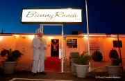 Sir Edward The Victorian Butler at the entrance of the Moonlite Bunny Ranch.
The Moonlite Bunny Ranch is America's best-known legal brothel, located in Carson City, NV.