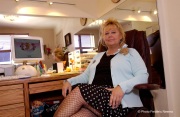 Madam Suzette, the business manager of the Moonlite Bunny Ranch. She runs the place with a firm but motherly grip.
The Moonlite Bunny Ranch is America's best-known legal brothel, located in Carson City, NV.