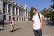 Björn  Seeliger during inside the campus of  the Univertisty of California in Berkeley, CA, on September 19, 2023. Björn Markus Seeliger is a Swedish swimmer who holds the Swedish record for 50 m backstroke.