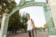 Björn  Seeliger during inside the campus of  the Univertisty of California in Berkeley, CA, on September 19, 2023. Björn Markus Seeliger is a Swedish swimmer who holds the Swedish record for 50 m backstroke.