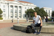 Björn  Seeliger during inside the campus of  the Univertisty of California in Berkeley, CA, on September 19, 2023. Björn Markus Seeliger is a Swedish swimmer who holds the Swedish record for 50 m backstroke.