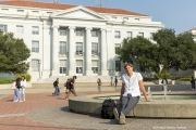 Björn  Seeliger during inside the campus of  the Univertisty of California in Berkeley, CA, on September 19, 2023. Björn Markus Seeliger is a Swedish swimmer who holds the Swedish record for 50 m backstroke.