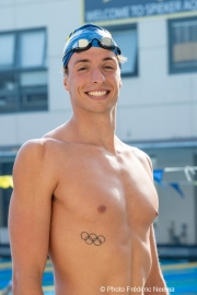 Björn  Seeliger during inside the campus of  the Univertisty of California in Berkeley, CA, on September 19, 2023. Björn Markus Seeliger is a Swedish swimmer who holds the Swedish record for 50 m backstroke.