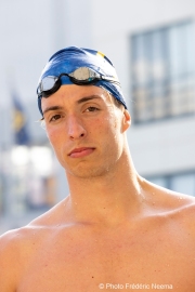 Björn  Seeliger during inside the campus of  the Univertisty of California in Berkeley, CA, on September 19, 2023. Björn Markus Seeliger is a Swedish swimmer who holds the Swedish record for 50 m backstroke.