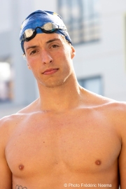 Björn  Seeliger during inside the campus of  the Univertisty of California in Berkeley, CA, on September 19, 2023. Björn Markus Seeliger is a Swedish swimmer who holds the Swedish record for 50 m backstroke.