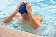 Björn  Seeliger during inside the campus of  the Univertisty of California in Berkeley, CA, on September 19, 2023. Björn Markus Seeliger is a Swedish swimmer who holds the Swedish record for 50 m backstroke.