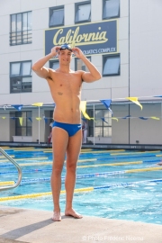 Björn  Seeliger during inside the campus of  the Univertisty of California in Berkeley, CA, on September 19, 2023. Björn Markus Seeliger is a Swedish swimmer who holds the Swedish record for 50 m backstroke.