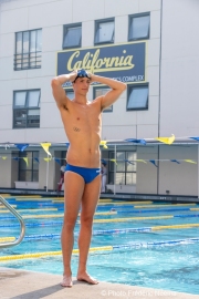 Björn  Seeliger during inside the campus of  the Univertisty of California in Berkeley, CA, on September 19, 2023. Björn Markus Seeliger is a Swedish swimmer who holds the Swedish record for 50 m backstroke.