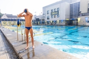 Björn  Seeliger during inside the campus of  the Univertisty of California in Berkeley, CA, on September 19, 2023. Björn Markus Seeliger is a Swedish swimmer who holds the Swedish record for 50 m backstroke.