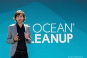 Boyan Slat, Founder and CEO of The Ocean Cleanup, speaks at a press conference in San Francisco on September 6, 2024. The Ocean Cleanup is an international non-profit dedicated to developing scalable technologies to remove plastic from the world\'s oceans.Six years after setting sail from San Francisco to tackle ocean plastic pollution, the organization has returned with invaluable expertise and technological advancements. Slat announced a bold achievement: the Great Pacific Garbage Patch (GPGP) could be eradicated within ten years, with an estimated cost of US$7.5 billion.Founded in 2013 by Boyan Slat, The Ocean Cleanup now employs a team of around 140 people and is headquartered in Rotterdam, the Netherlands.