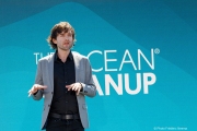 Boyan Slat, Founder and CEO of The Ocean Cleanup, speaks at a press conference in San Francisco on September 6, 2024. The Ocean Cleanup is an international non-profit dedicated to developing scalable technologies to remove plastic from the world\'s oceans.Six years after setting sail from San Francisco to tackle ocean plastic pollution, the organization has returned with invaluable expertise and technological advancements. Slat announced a bold achievement: the Great Pacific Garbage Patch (GPGP) could be eradicated within ten years, with an estimated cost of US$7.5 billion.Founded in 2013 by Boyan Slat, The Ocean Cleanup now employs a team of around 140 people and is headquartered in Rotterdam, the Netherlands.