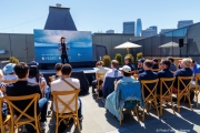 Boyan Slat, Founder and CEO of The Ocean Cleanup, speaks at a press conference in San Francisco on September 6, 2024. The Ocean Cleanup is an international non-profit dedicated to developing scalable technologies to remove plastic from the world\'s oceans.Six years after setting sail from San Francisco to tackle ocean plastic pollution, the organization has returned with invaluable expertise and technological advancements. Slat announced a bold achievement: the Great Pacific Garbage Patch (GPGP) could be eradicated within ten years, with an estimated cost of US$7.5 billion.Founded in 2013 by Boyan Slat, The Ocean Cleanup now employs a team of around 140 people and is headquartered in Rotterdam, the Netherlands.