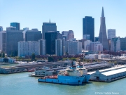 The two support vessels from The Ocean Cleanup docked in San Francisco on September 6, 2024, marking the organization\'s return after six years of groundbreaking work to develop technologies to eliminate ocean plastic pollution. The Ocean Cleanup is an international non-profit dedicated to developing scalable technologies to remove plastic from the world\'s oceans. It was founded in 2013 by Boyan Slat, employs a team of around 140 people, and is headquartered in Rotterdam, the Netherlands.