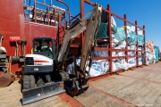 Large bags filled with collected plastic debris are stored on the deck of The Ocean Cleanup's support vessel in San Francisco, CA, on September 6, 2024.
The Ocean Cleanup, founded by Boyan Slat in 2013, is an international non-profit focused on developing scalable technologies to remove plastic from the world’s oceans. The organization employs around 140 people and is headquartered in Rotterdam, the Netherlands.