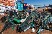 Plastic debris collected from the ocean are piled on the deck of The Ocean Cleanup's support vessel docked in San Francisco, CA, on September 6, 2024. This haul is part of the organization's ongoing mission to rid the world's oceans of plastic waste through innovative, large-scale cleanup technologies.
The Ocean Cleanup, founded by Boyan Slat in 2013, is an international non-profit focused on developing scalable technologies to remove plastic from the world’s oceans. The organization employs around 140 people and is headquartered in Rotterdam, the Netherlands.