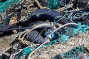 Plastic debris collected from the ocean are piled on the deck of The Ocean Cleanup's support vessel docked in San Francisco, CA, on September 6, 2024. This haul is part of the organization's ongoing mission to rid the world's oceans of plastic waste through innovative, large-scale cleanup technologies.
The Ocean Cleanup, founded by Boyan Slat in 2013, is an international non-profit focused on developing scalable technologies to remove plastic from the world’s oceans. The organization employs around 140 people and is headquartered in Rotterdam, the Netherlands.