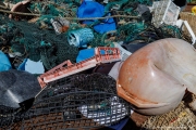 Plastic debris collected from the ocean are piled on the deck of The Ocean Cleanup's support vessel docked in San Francisco, CA, on September 6, 2024. This haul is part of the organization's ongoing mission to rid the world's oceans of plastic waste through innovative, large-scale cleanup technologies.
The Ocean Cleanup, founded by Boyan Slat in 2013, is an international non-profit focused on developing scalable technologies to remove plastic from the world’s oceans. The organization employs around 140 people and is headquartered in Rotterdam, the Netherlands.