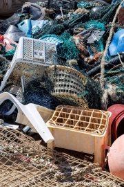 Plastic debris collected from the ocean are piled on the deck of The Ocean Cleanup's support vessel docked in San Francisco, CA, on September 6, 2024. This haul is part of the organization's ongoing mission to rid the world's oceans of plastic waste through innovative, large-scale cleanup technologies.
The Ocean Cleanup, founded by Boyan Slat in 2013, is an international non-profit focused on developing scalable technologies to remove plastic from the world’s oceans. The organization employs around 140 people and is headquartered in Rotterdam, the Netherlands.