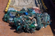 Plastic debris collected from the ocean are piled on the deck of The Ocean Cleanup's support vessel docked in San Francisco, CA, on September 6, 2024. This haul is part of the organization's ongoing mission to rid the world's oceans of plastic waste through innovative, large-scale cleanup technologies.
The Ocean Cleanup, founded by Boyan Slat in 2013, is an international non-profit focused on developing scalable technologies to remove plastic from the world’s oceans. The organization employs around 140 people and is headquartered in Rotterdam, the Netherlands.