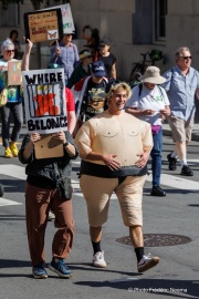 Tens of thousands marched through the streets of San Francisco, CA, on October 18, 2025, during a “No Kings” protest, one of more than 2,700 rallies nationwide opposing what organizers call President Donald Trump’s “authoritarian” agenda.