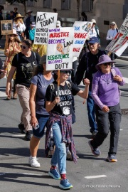 Tens of thousands marched through the streets of San Francisco, CA, on October 18, 2025, during a “No Kings” protest, one of more than 2,700 rallies nationwide opposing what organizers call President Donald Trump’s “authoritarian” agenda.