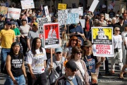 Tens of thousands marched through the streets of San Francisco, CA, on October 18, 2025, during a “No Kings” protest, one of more than 2,700 rallies nationwide opposing what organizers call President Donald Trump’s “authoritarian” agenda.