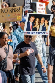 Tens of thousands marched through the streets of San Francisco, CA, on October 18, 2025, during a “No Kings” protest, one of more than 2,700 rallies nationwide opposing what organizers call President Donald Trump’s “authoritarian” agenda. Tens of thousands marched through the streets of San Francisco, CA, on October 18, 2025, during a “No Kings” protest, one of more than 2,700 rallies nationwide opposing what organizers call President Donald Trump’s “authoritarian” agenda.
