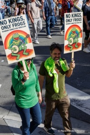 Tens of thousands marched through the streets of San Francisco, CA, on October 18, 2025, during a “No Kings” protest, one of more than 2,700 rallies nationwide opposing what organizers call President Donald Trump’s “authoritarian” agenda.