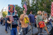 Tens of thousands marched through the streets of San Francisco, CA, on October 18, 2025, during a “No Kings” protest, one of more than 2,700 rallies nationwide opposing what organizers call President Donald Trump’s “authoritarian” agenda.