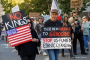Tens of thousands marched through the streets of San Francisco, CA, on October 18, 2025, during a “No Kings” protest, one of more than 2,700 rallies nationwide opposing what organizers call President Donald Trump’s “authoritarian” agenda.