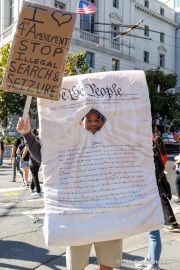 Tens of thousands marched through the streets of San Francisco, CA, on October 18, 2025, during a “No Kings” protest, one of more than 2,700 rallies nationwide opposing what organizers call President Donald Trump’s “authoritarian” agenda.