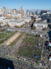 Tens of thousands marched through the streets of San Francisco, CA, on October 18, 2025, during a “No Kings” protest, one of more than 2,700 rallies nationwide opposing what organizers call President Donald Trump’s “authoritarian” agenda. Tens of thousands marched through the streets of San Francisco, CA, on October 18, 2025, during a “No Kings” protest, one of more than 2,700 rallies nationwide opposing what organizers call President Donald Trump’s “authoritarian” agenda.