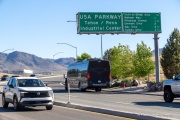 Signs at the entrance to the Tahoe Reno Industrial Center (TRIC), one of the largest industrial parks in the world, in Sparks, NV. TRIC has become one of the densest concentrations of hyperscale data center infrastructure in the western United States. Its growth has been driven by favorable power costs, fast network connectivity to the Bay Area, and Nevada’s business friendly tax environment.