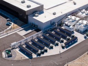 The cooling system at the Novva Data Centers campus in the Tahoe Reno Industrial Center (TRIC) east of Sparks, NV. It is part of the new generation of hyperscale infrastructure reshaping the region into a major center for cloud computing and artificial intelligence. The facility was designed to support massive computing workloads with large scale power capacity, high speed fiber connectivity, and advanced cooling systems adapted to the desert climate. Like many hyperscale developments in the area, Novva benefits from Nevada’s business friendly environment, relatively low energy costs, and fast network access to the Bay Area, making northern Nevada an increasingly strategic location for the digital infrastructure powering AI, cloud services, and data storage.