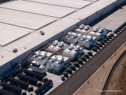The cooling system at the Novva Data Centers campus in the Tahoe Reno Industrial Center (TRIC) east of Sparks, NV. It is part of the new generation of hyperscale infrastructure reshaping the region into a major center for cloud computing and artificial intelligence. The facility was designed to support massive computing workloads with large scale power capacity, high speed fiber connectivity, and advanced cooling systems adapted to the desert climate. Like many hyperscale developments in the area, Novva benefits from Nevada’s business friendly environment, relatively low energy costs, and fast network access to the Bay Area, making northern Nevada an increasingly strategic location for the digital infrastructure powering AI, cloud services, and data storage.