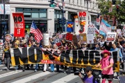 “No Kings” protests drew thousands of people in San Francisco, CA,  on March 27, 2026, as part of a nationwide day of action opposing President Donald Trump’s administration. The rallies were among thousands held across the United States, with demonstrators raising concerns about what they describe as threats to free speech, voting rights, and the war in Iran.