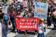 “No Kings” protests drew thousands of people in San Francisco, CA,  on March 27, 2026, as part of a nationwide day of action opposing President Donald Trump’s administration. The rallies were among thousands held across the United States, with demonstrators raising concerns about what they describe as threats to free speech, voting rights, and the war in Iran.
