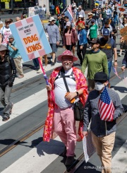 “No Kings” protests drew thousands of people in San Francisco, CA,  on March 27, 2026, as part of a nationwide day of action opposing President Donald Trump’s administration. The rallies were among thousands held across the United States, with demonstrators raising concerns about what they describe as threats to free speech, voting rights, and the war in Iran.