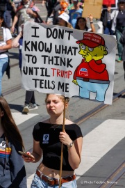 “No Kings” protests drew thousands of people in San Francisco, CA,  on March 27, 2026, as part of a nationwide day of action opposing President Donald Trump’s administration. The rallies were among thousands held across the United States, with demonstrators raising concerns about what they describe as threats to free speech, voting rights, and the war in Iran.