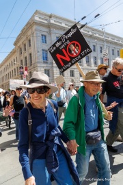 “No Kings” protests drew thousands of people in San Francisco, CA,  on March 27, 2026, as part of a nationwide day of action opposing President Donald Trump’s administration. The rallies were among thousands held across the United States, with demonstrators raising concerns about what they describe as threats to free speech, voting rights, and the war in Iran.