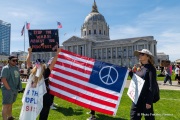 “No Kings” protests drew thousands of people in San Francisco, CA,  on March 27, 2026, as part of a nationwide day of action opposing President Donald Trump’s administration. The rallies were among thousands held across the United States, with demonstrators raising concerns about what they describe as threats to free speech, voting rights, and the war in Iran.
