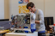 An engineer fine-tunes a prototype brewer as part of BrewBird’s product development process  inside BrewBird in San Carlos, CA, on April 3, 2026.

BrewBird is rethinking office coffee by combining whole beans in compostable pods with smart brewing technology to deliver a fresh, barista-quality cup in about a minute.