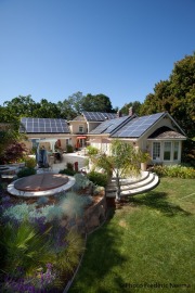Solar photovoltaic  system installed on top of a private house in Palo Alto, CA, on May 3, 2011. The work was done by Renewable Power Solutions Inc.Technical specs of the system:15 Kw System72 Sharp 208 Panels2 SMA 7000 Inverters